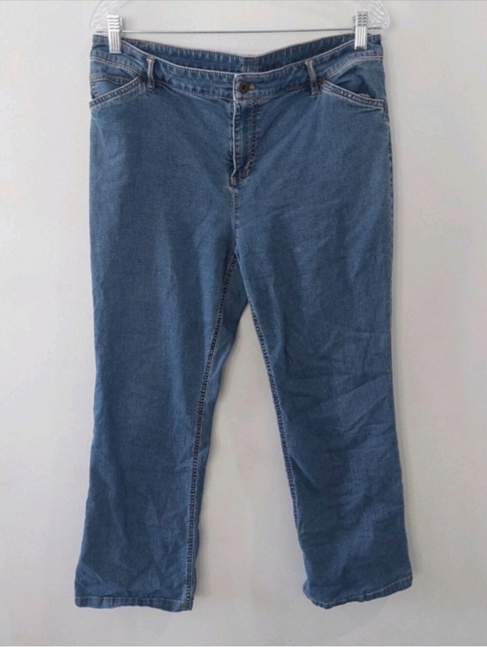 J. Jill Women's Tried & True Jeans Vintage Size 14 Stretch Boot Cut Medium Wash
